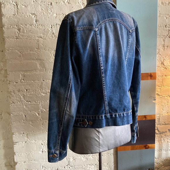 Gap 90s Y2K perfectly broken in denim trucker jacket size M - Picture 7 of 13